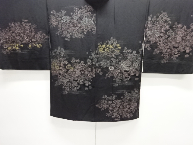 JAPANESE HAORI / WOVEN FLORAL PLANTS